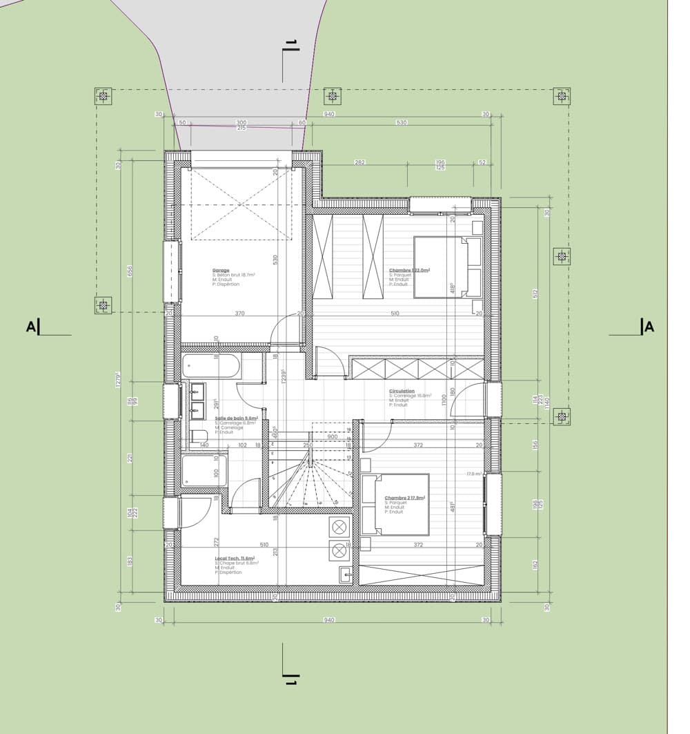 Apartment A floor plan